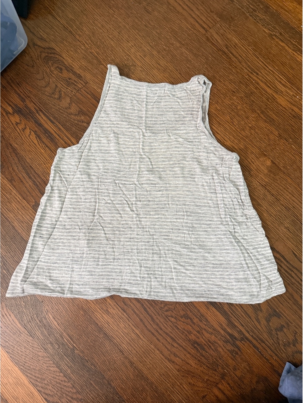 Vince Women's Gray Striped Sleeveless Tank Top Size L